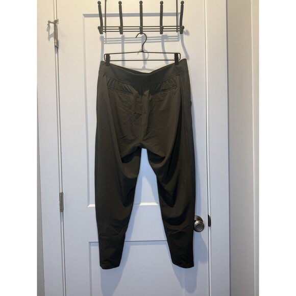 Athleta Brooklyn Ankle Pants Olive Green Stretch Casual Activewear 14 Large - Picture 3 of 7